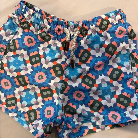 Colorful Geometric Kids Swim Trunks - Picture 2 of 5